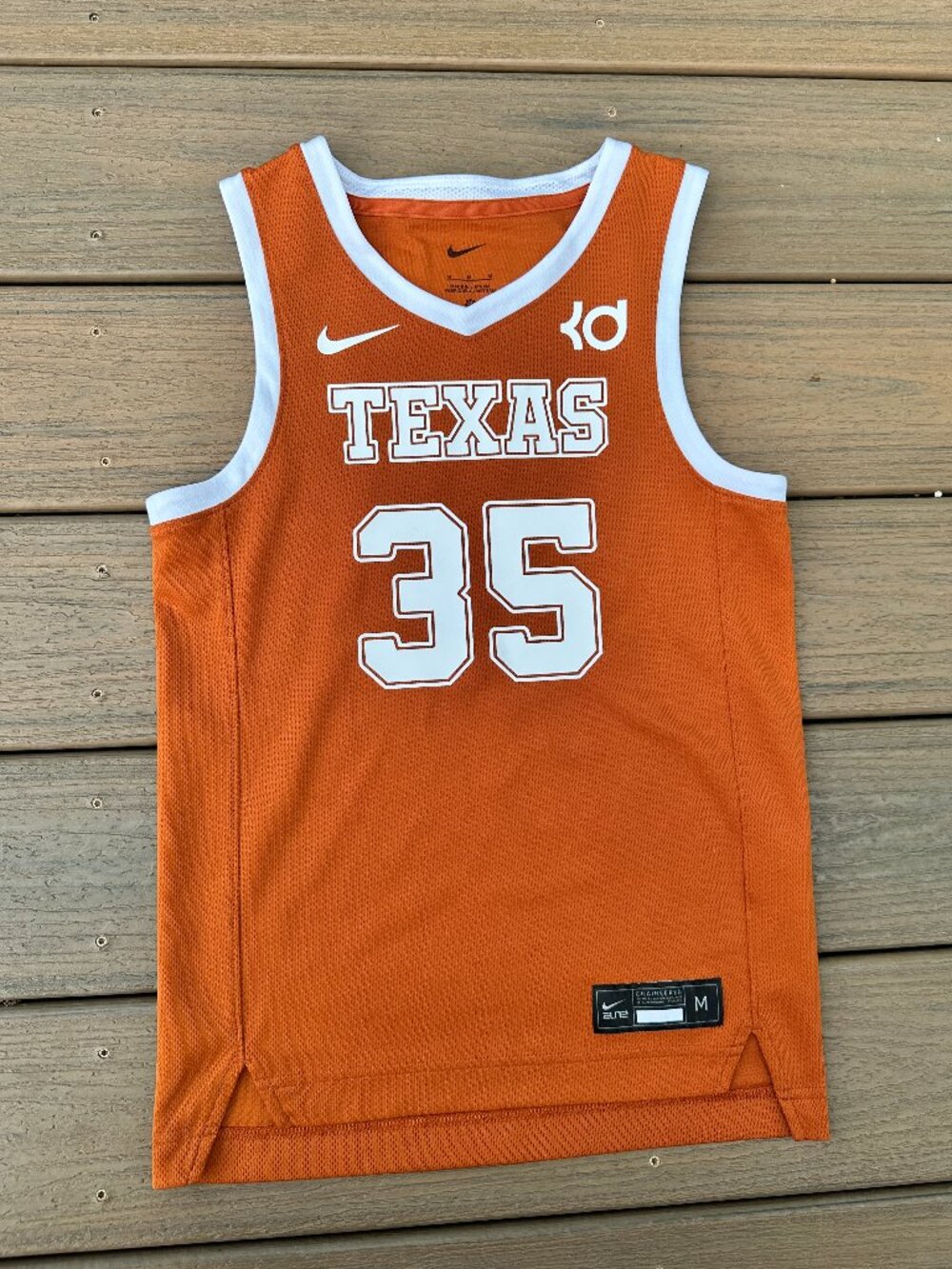 Nike Elite Kevin Durant #35 Texas Longhorns Jersey Youth Medium Orange KD